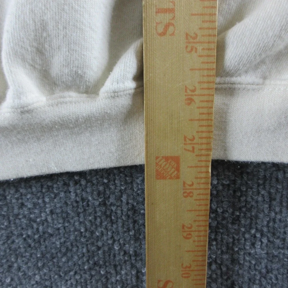 VINTAGE Polo Ralph Lauren Sweatshirt Mens XL White Fleece Crew Neck Pullover 90s